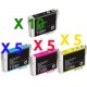 Set 25 Cartucce Compatibili Super Rainbow Per Epson T1281 T1282 T1283 T1284