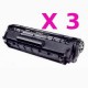 Offerta Tripack Toner Compatibili Per Cartuccia Canon 703