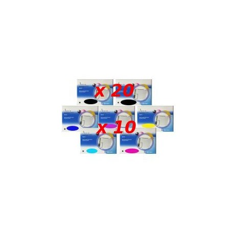 Set 70 Cartucce Compatibili Multipack Per Epson T0801 T0802 T0803 T0804 T0805 T0806