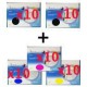 Set 50 Cartucce Compatibili Multpack Per Epson T0711 T0712 T0713 T0714