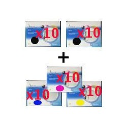 Set 50 Cartucce Compatibili Multpack Per Epson T0711 T0712 T0713 T0714