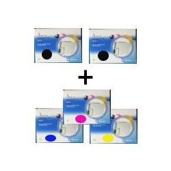 Set 5 Cartucce Compatibili Per Epson T0611 T0612 T0613 T0614 