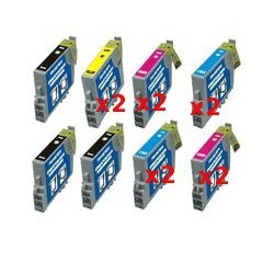 Cartucce Compatibili Supercombo Per Epson T0481 T0482 T0483 T0484 T0485 T0486 