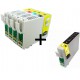 Set 5 Cartucce Compatibili Per Epson T0441 T0442 T0443 T0444
