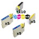 Set 25 Cartucce Compatibili Super Rainbow Per Epson T0441 T0442 T0443 T0444