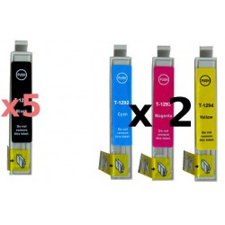 Set 11 Cartucce Compatibili Rainbow Plus Per Epson T1291 T1292 T1293 T1294