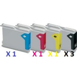 Cartucce Compatibili Combo Per Brother LC-1000BK LC-1000C LC-1000M LC-1000Y LC-970BK LC-970C LC-970M LC-970Y
