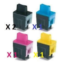 Offerta Combo Con 2 Cartucce Nere e 1 Cartuccia Per Colore Per Brother LC900XL