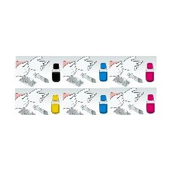 Kit 6 Flaconi 100 ML Inchiostro Dye Epson