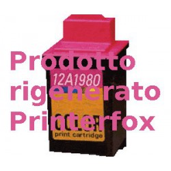 Cartuccia Tricolor Rigenerata Lexmark 12A1980
