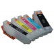 Set 5 Cartucce Vuote Ricaricabili Per Epson T2621-T2631-T2632-T2633-T2634