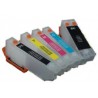 Set 5 Cartucce Vuote Ricaricabili Per Epson T2621-T2631-T2632-T2633-T2634