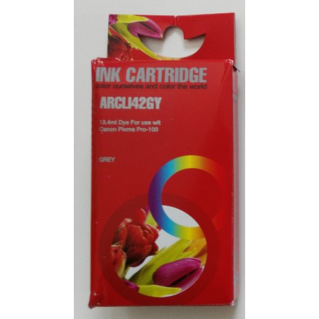 Cartuccia Compatibile Grigia Con Chip Per Canon CLI-42