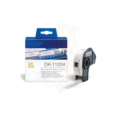 DK 11204 Rotolo Etichette 17mmX54mm 400psc Bianco