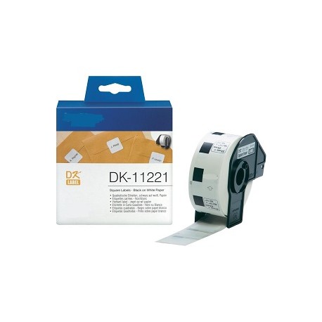 DK 11221 Rotolo Etichette 23mmX23mm 1000psc Bianco