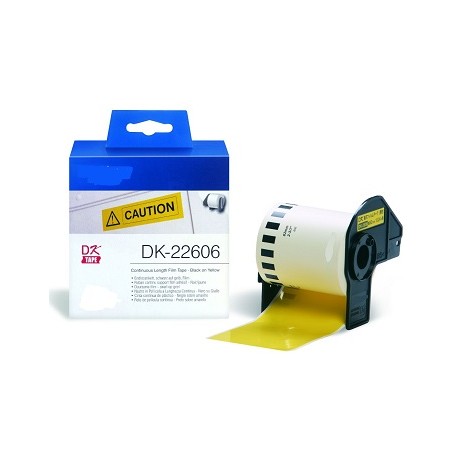 DK 22606 Rotolo Etichette 62mmX15.24m Giallo