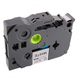TZ EB31 Rotolo Etichette 12mmX8m Laminato Nero Arancione