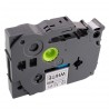 TZ-FX631 Rotolo Etichette 12mmX8m Laminato Giallo Nero