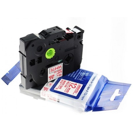 TZ-S211 Rotolo Etichette 6mmX8m Laminato Bianco Nero