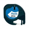 Nastro Etichette Dymo Compatibili S0721660 12mm x 4M Bianco Nero plastificato
