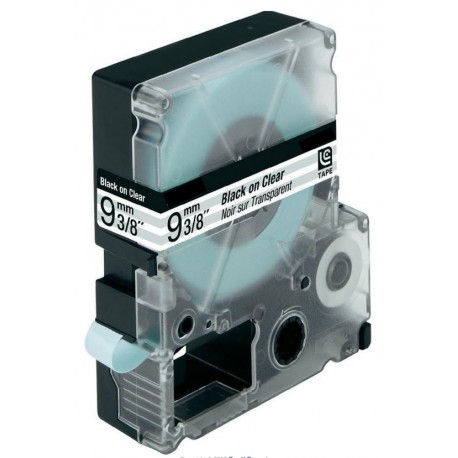 Nastro Etichette Epson Compatibili C53S624403 9mm x 9M Trasparente