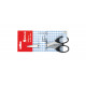 Forbice in acciaio temperato 16 cm manico in ABS nero