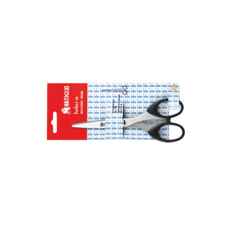 Forbice in acciaio temperato 16 cm manico in ABS nero