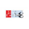 Forbice in acciaio temperato 16 cm manico in ABS nero
