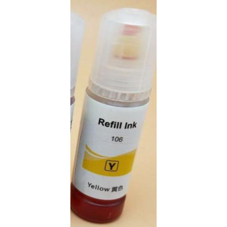 Flacone Inchiostro Giallo Specifico Per Cartucce Epson 106 (C13T00R440)