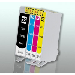 Rainbow 4 Cartucce Epson T3591 T3592 T3593 T3594
