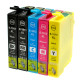 Rainbow 5 Cartucce Epson T1811XL T1812XL T1813XL T1814XL