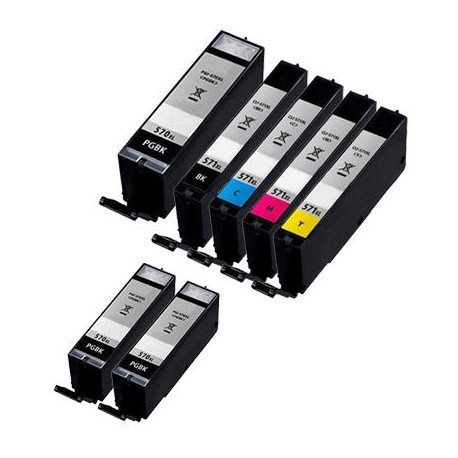 Rainbow 7 Cartucce Canon PGI-570XL CLI-571XL