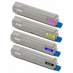 Multipack 4 Toner OKI 44059260-44059259-44059258-44059257 Compatibili