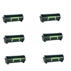 Multipack 6 Toner Per Lexmark 60F2H00 (602H) Compatibili