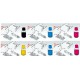 Confezione 6 Flaconi 100 ML Inchiostro Dye Epson