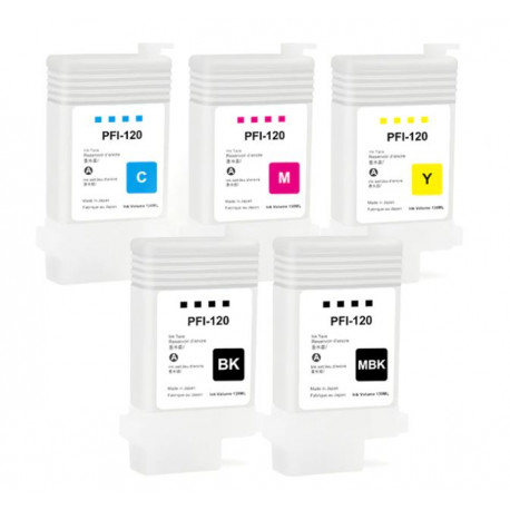 Multipack 5 Cartucce Per Canon PFI120 Compatibili